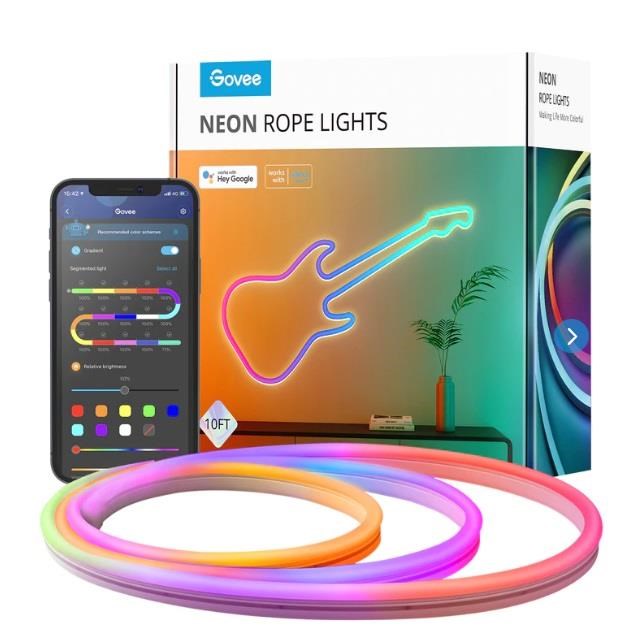 Govee Neon SMART ohebný LED pásek - RGBIC - 3m0 