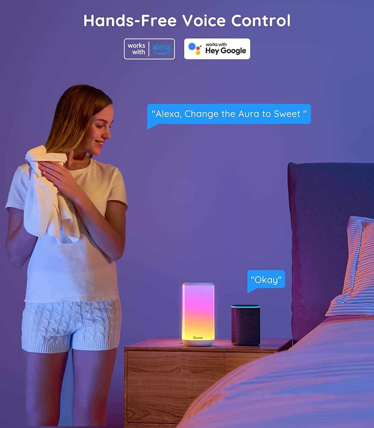 Govee Aura SMART RGBIC Stolní lampa0 