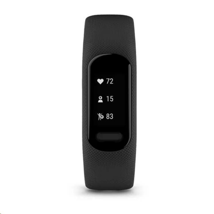 Garmin monitorovací náramek vívosmart® 5,  Black,  velikost S/ M5 