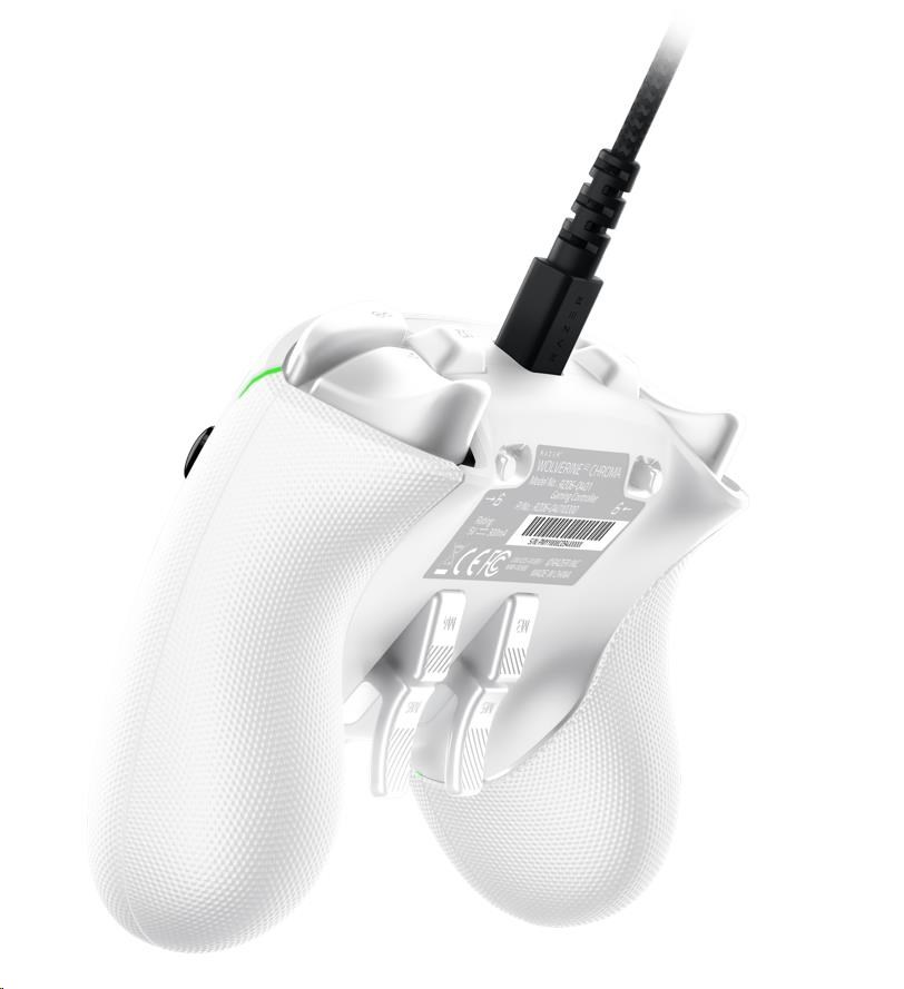 RAZER herní ovladač Wolverine V2 Chroma White,  Xbox Series X|S Controller with Razer Chroma™ RGB10 
