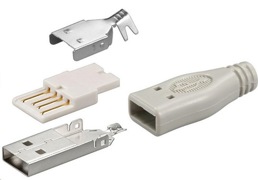 goobay Konektor USB typu A samec pájecí konektor (jen po 10ks)0 