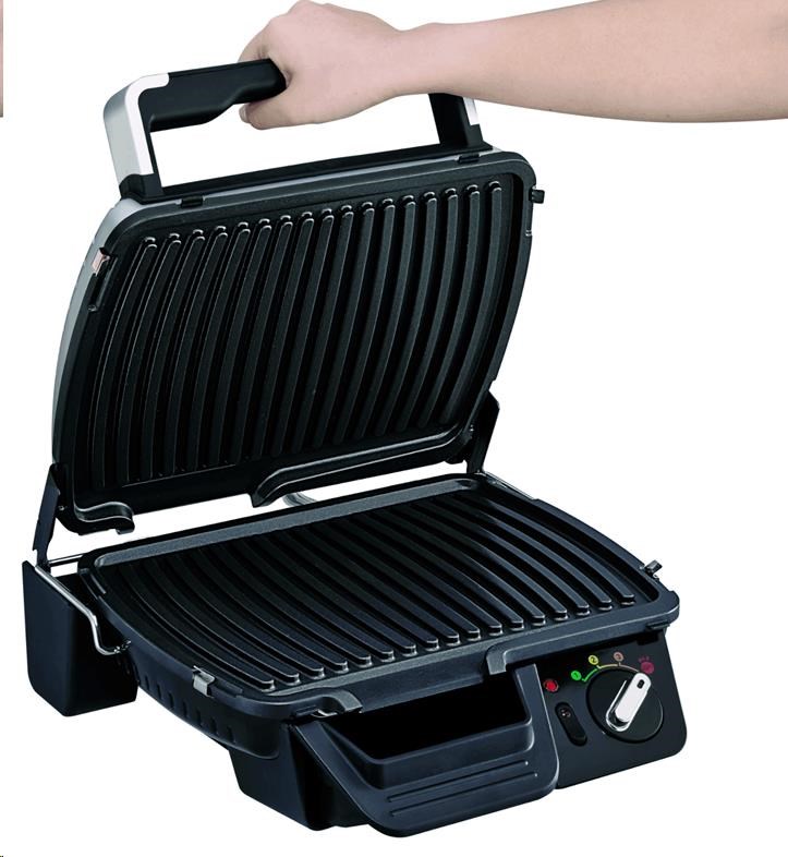 Tefal Supergrill Standard GC450B32 elektrický gril,  2000 W,  kontaktní,  digitální časovač,  odnímatelný tác na šťávu5 