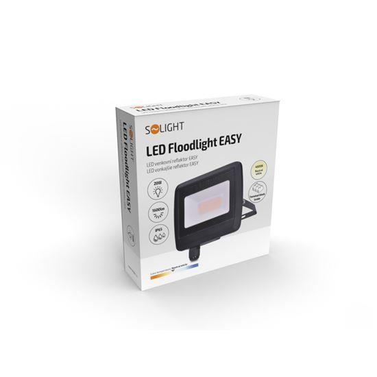 Solight LED reflektor Easy,  20W,  1600lm,  4000K,  IP65,  černý3 