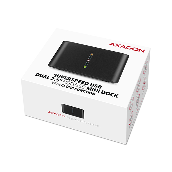 AXAGON ADSA-D25,  USB 3.2 Gen 1 - 2x SATA 6G 2.dokovacia stanica 5