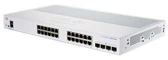 Cisco switch CBS250-24T-4X (24xGbE,4xSFP+,fanless) - REFRESH0 