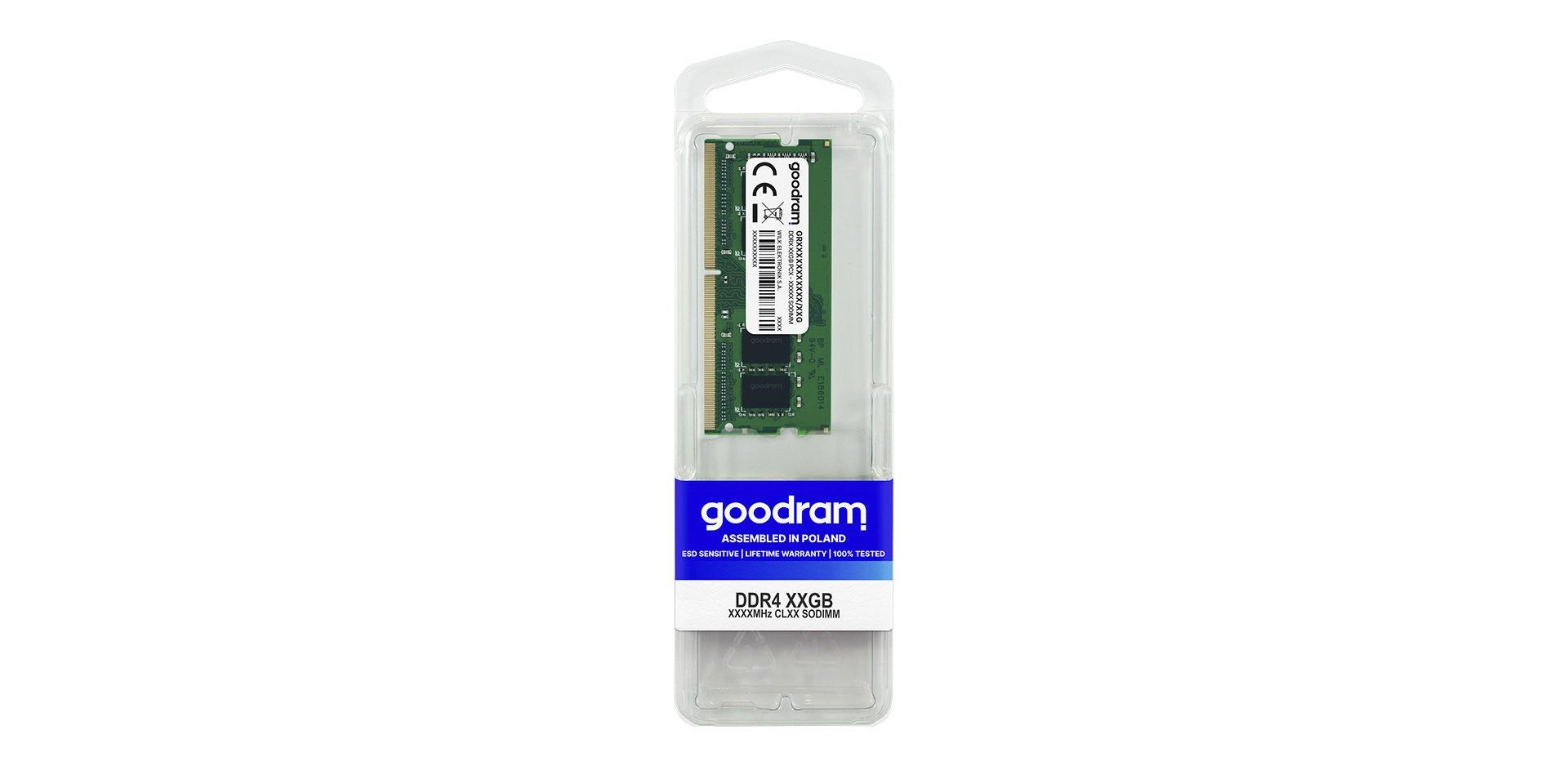 GOODRAM SODIMM DDR4 8GB 3200MHz CL22, 1.2V1 