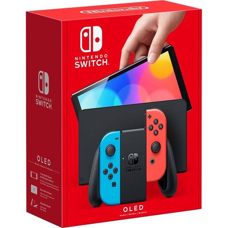 Nintendo Switch OLED Neon Blue/ Neon Red0 
