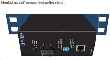 Planet ISW-511,  4x 10/ 100Base-TX+ 1x 100FX 2km,  MM,  DIN,  IP303 