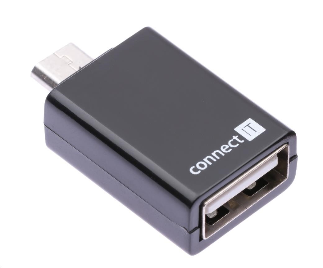 CONNECT IT Redukcia USB 2.0 A - Micro B OTG (F/ M,  kompatibilný s On The Go)0 