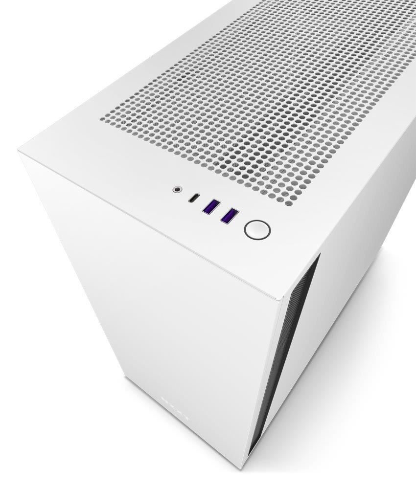 Skriňa NZXT H7 /  ATX /  2x120 mm ventilátor /  USB-C /  2x USB /  sklenená bočnica /  čierna a biela2 