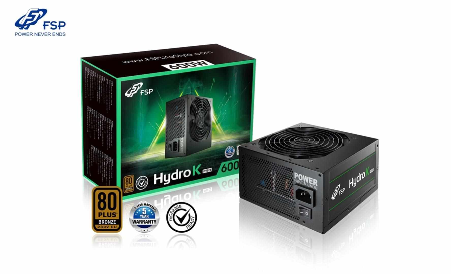 Napájací zdroj Fortron 600W HYDRO K PRO 600,  80PLUS Bronze,  230V0 