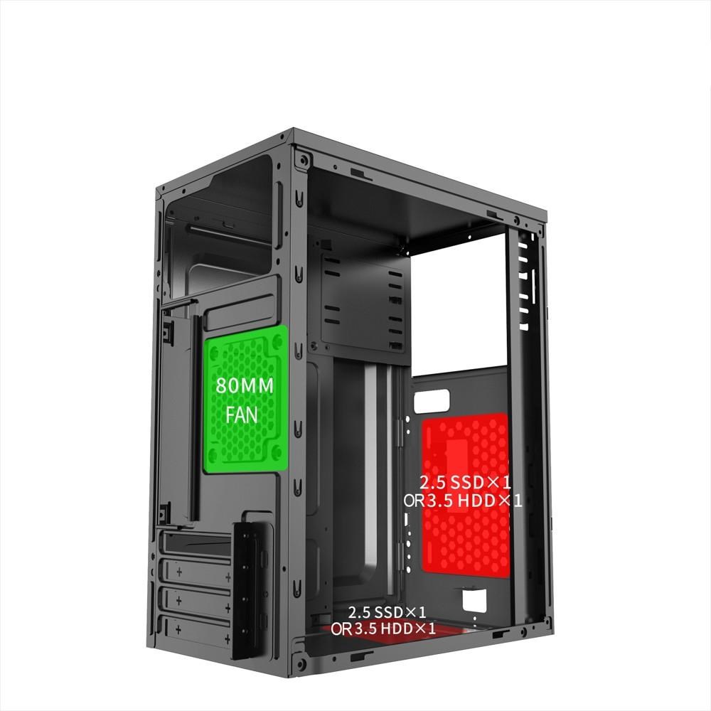 skriňa 1stCOOL STEP 4,  micro tower,  AU,  USB 3.0,  bez napájania,  čierna1 