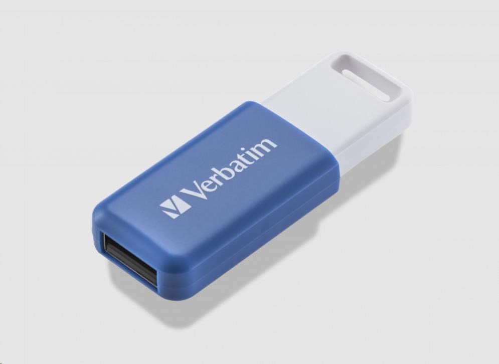 VERBATIM Flash Disk 64GB DataBar USB 2.0 Disk,  modrý1 