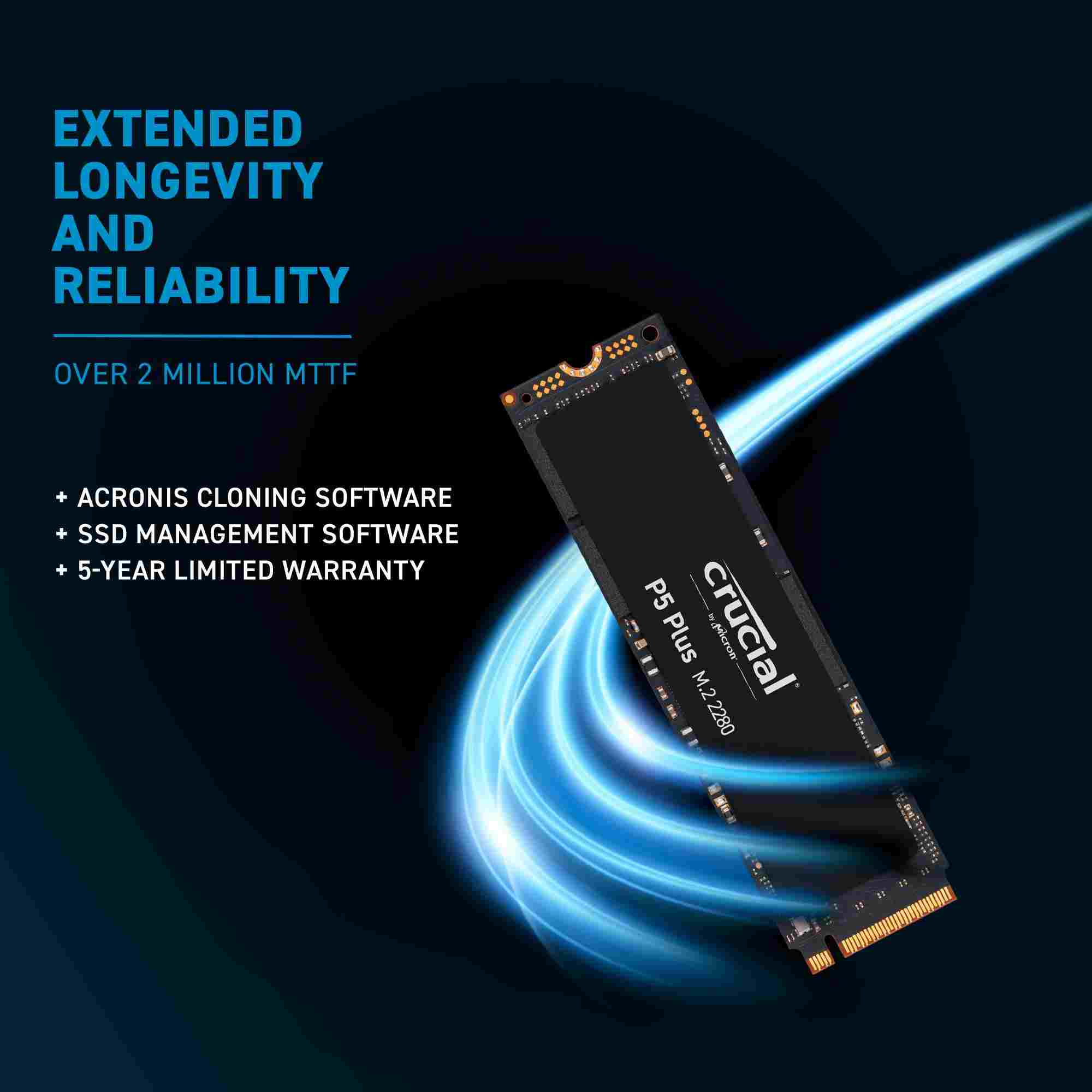 Crucial SSD P5 Plus 1TB, M.2 (2280), NVMe4 