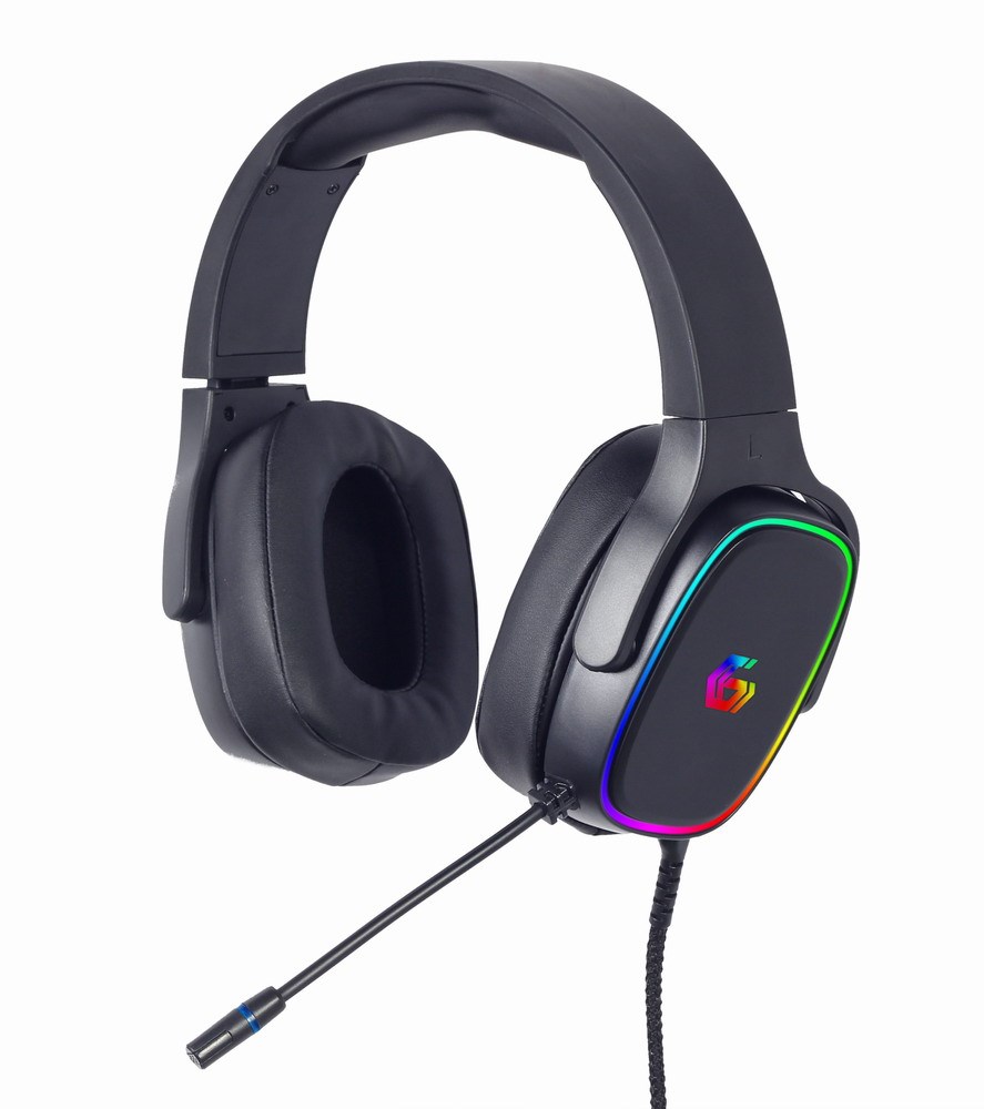 GEMBIRD sluchátka s mikrofonem GHS-SANPO-S300,  gaming,  USB 7.1,  RGB LED3 