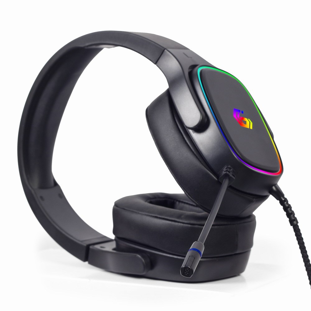 GEMBIRD sluchátka s mikrofonem GHS-SANPO-S300,  gaming,  USB 7.1,  RGB LED4 