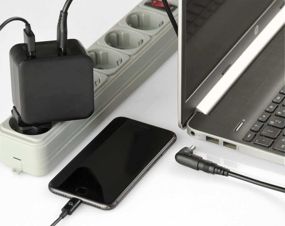 GEMBIRD Univerzálny adaptér NPA-PD60-01 pre notebook,  Type-C PD,  USB,  60 W4 