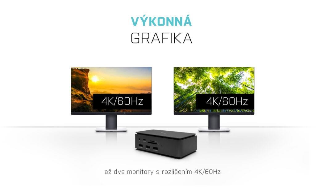 iTec USB4 Kovová dokovacia stanica Dual 4K HDMI DP s Power Delivery 80 W + Univ.Nabíjanie. 112W10 