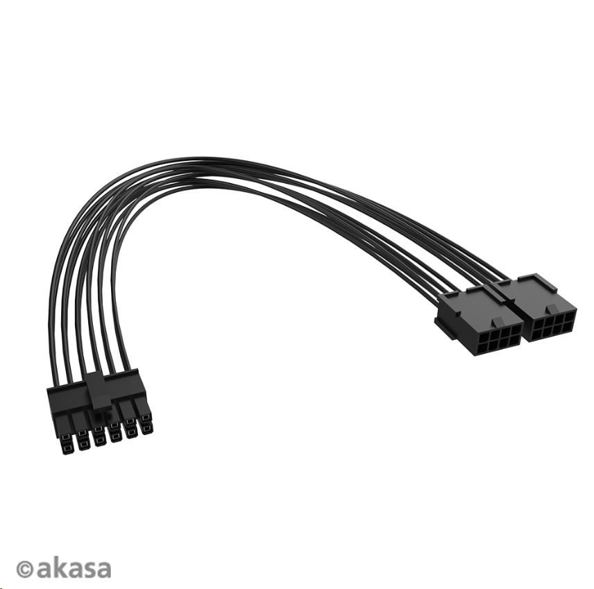 AKASA PCIe 12-pinový kábel na duálny 8-pinový kábel0 
