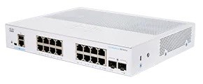 Cisco switch CBS350-16T-2G-UK (16xGbE,2xSFP,fanless) - REFRESH0 