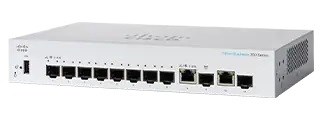 Cisco switch CBS350-8S-E-2G-UK (8xSFP, 2xGbE/SFP combo,fanless) - REFRESH0 