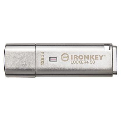 Kingston 128GB IKLP50 IronKey Locker+ 50 AES USB,  s 256bitovým šifrovaním0 