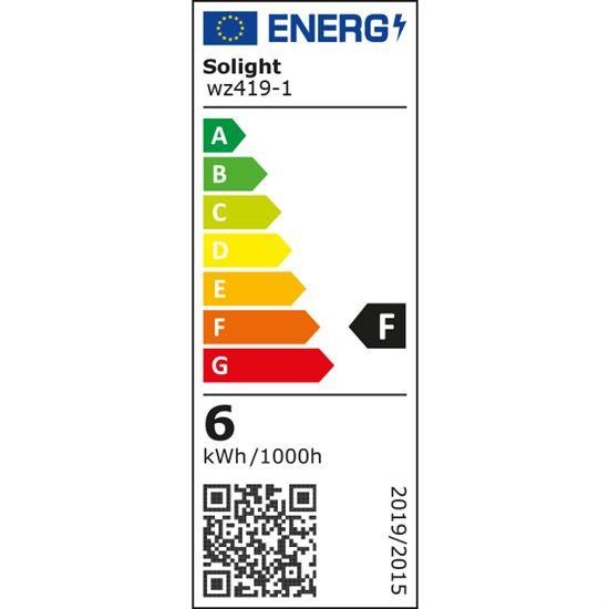 Solight LED žárovka, miniglobe, 6W, E27, 6000K, 510lm0 