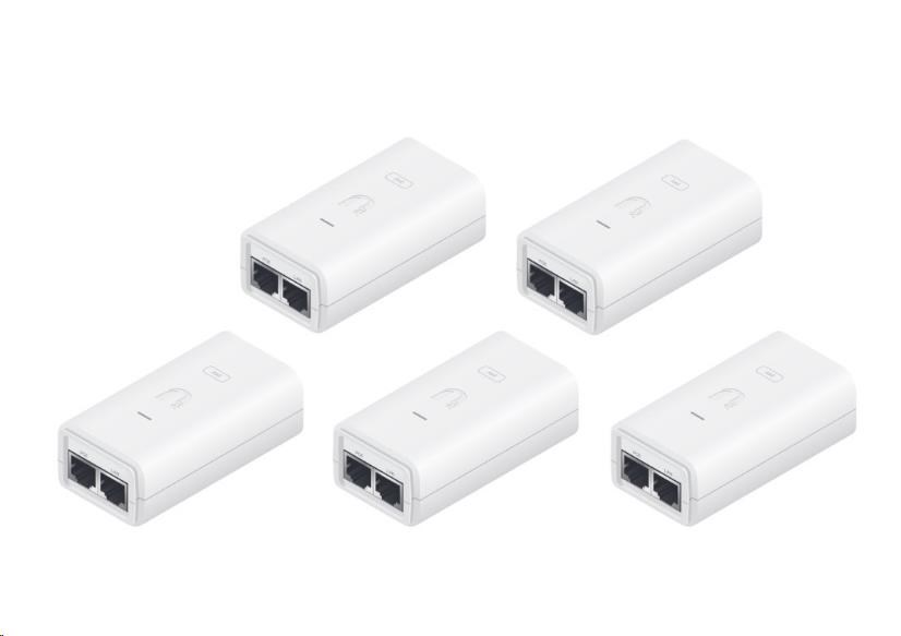 UBNT POE-24-24W-5P,  Gigabit PoE Injector,  24V/ 1A (24W),  5-Pack0 