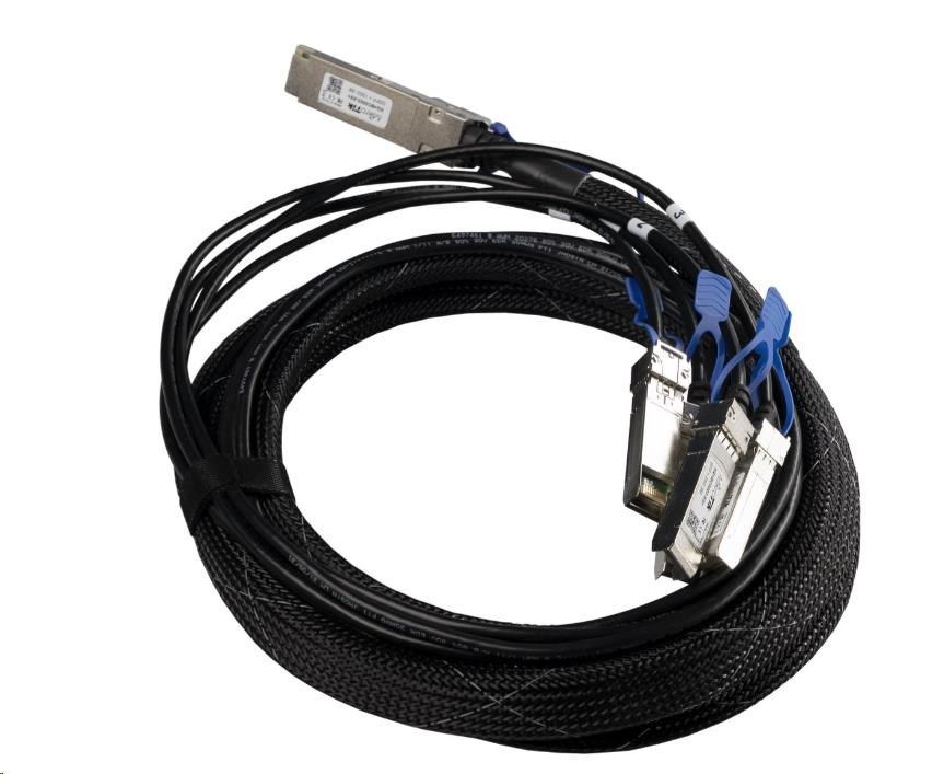MikroTik XQ+BC0003-XS+ - 100G DAC cable QSFP28 to 4x SFP28, 3m0 