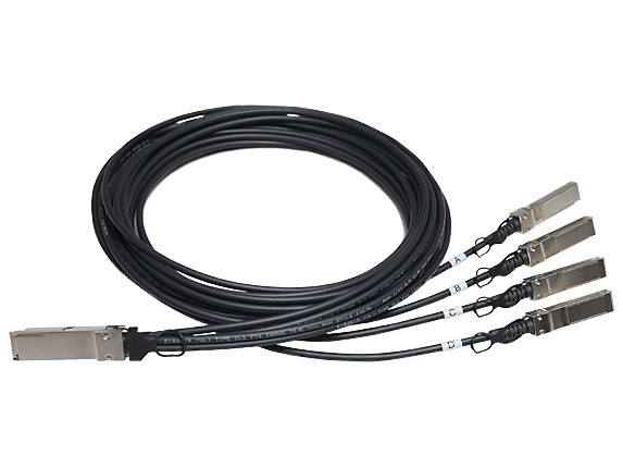HPE X240 QSFP+ 4x10G SFP+ 5m DAC Cable RENEW0 