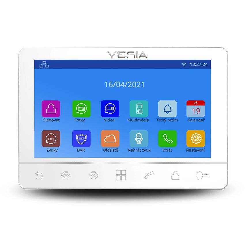 VERIA 8276B série 2-WIRE bílý LCD monitor videotelefonu0 