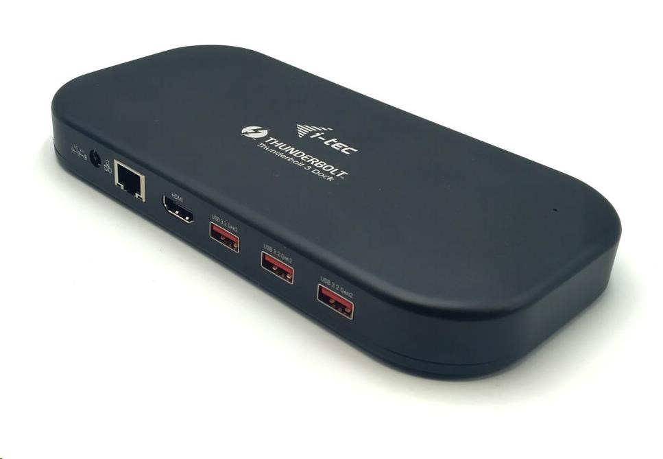 i-tec Thunderbolt 3/ USB-C Dual 4K Dock.St. + USB-C to DisplayPort Cable (1, 5 m) + PD 60W0 