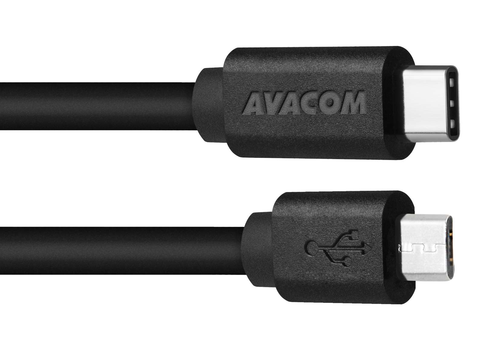 Dátový a nabíjací kábel USB Type-C na USB Type-C, 100 cm, čierny0 