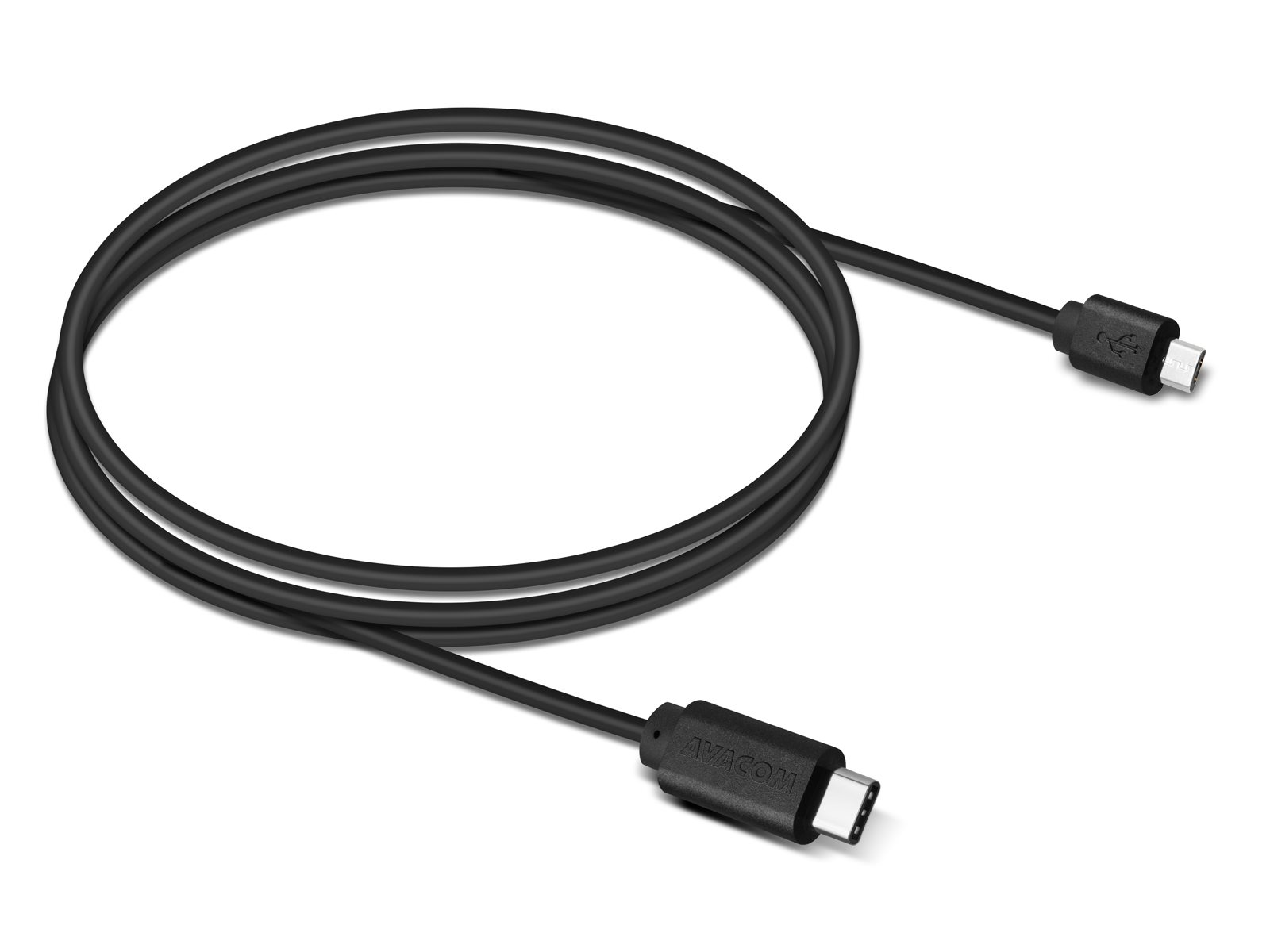 Dátový a nabíjací kábel USB Type-C na USB Type-C, 100 cm, čierny1 