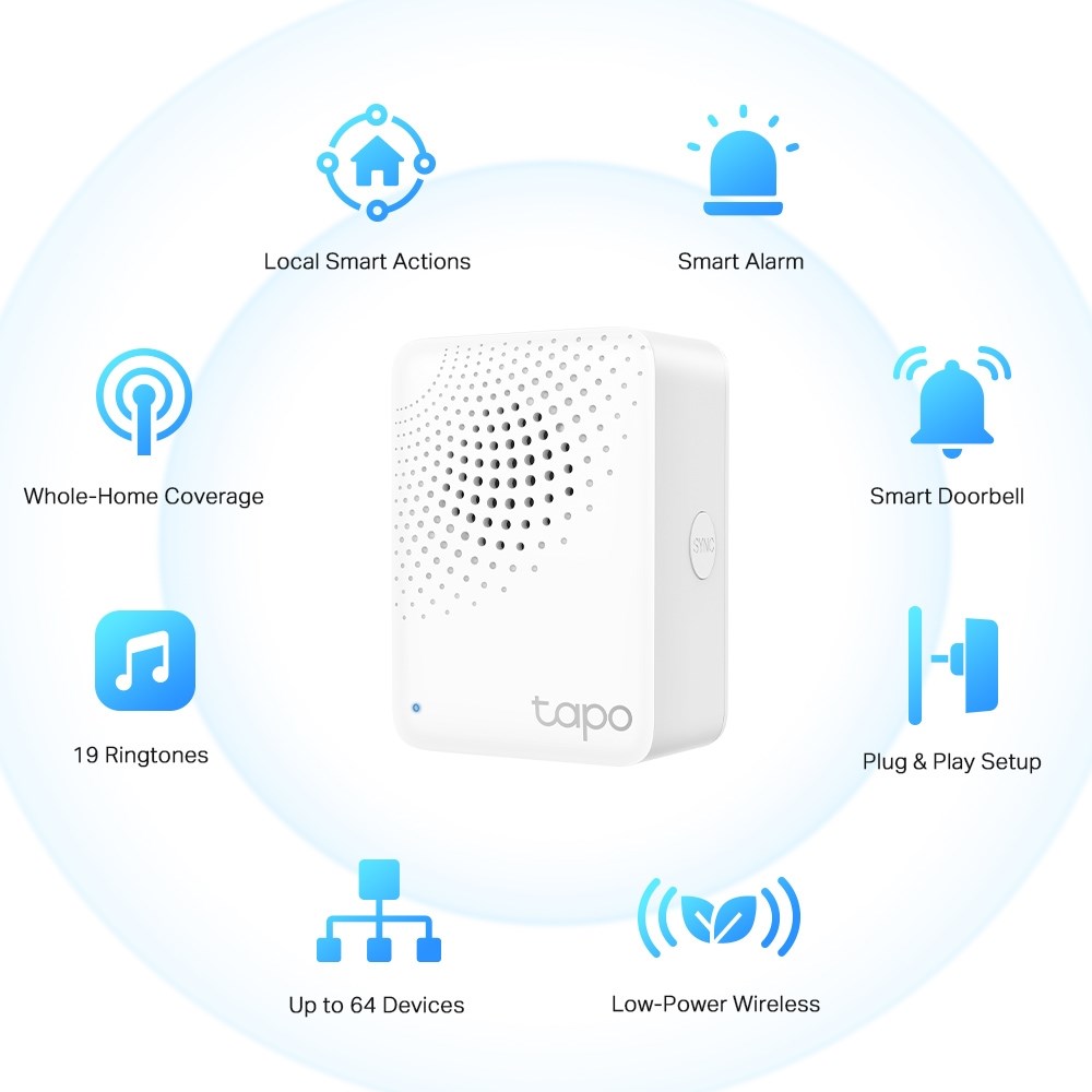 TP-Link Tapo H100 WiFi Chytrý IoT hub Tapo s vyzváněním (2, 4GHz,  Matter certified)2 