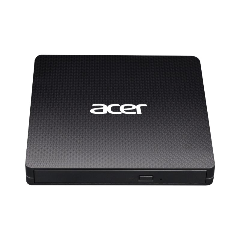 ACER Portable DVD Writer, USB 3.5 + Type-C 3.0, 140 x 142 x 17mm, burn speed CD-R: 24X CD-RW: 16X , DVD-R, 8X, DVD-RW 6X2 