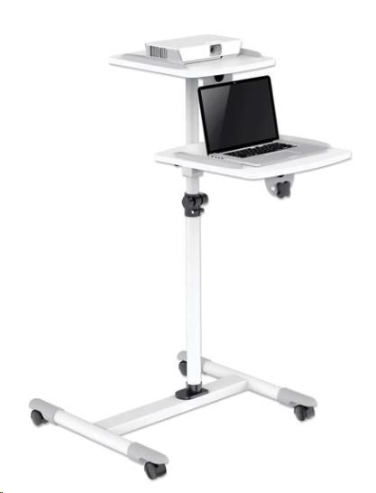 MANHATTAN vozík pro projektor/ laptop,  šedo-bílá3 