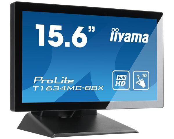 iiyama ProLite T1634MC-B8X,  39.6 cm (15, 6""),  Projected Capacitive,  10 TP,  Full HD,  black1 