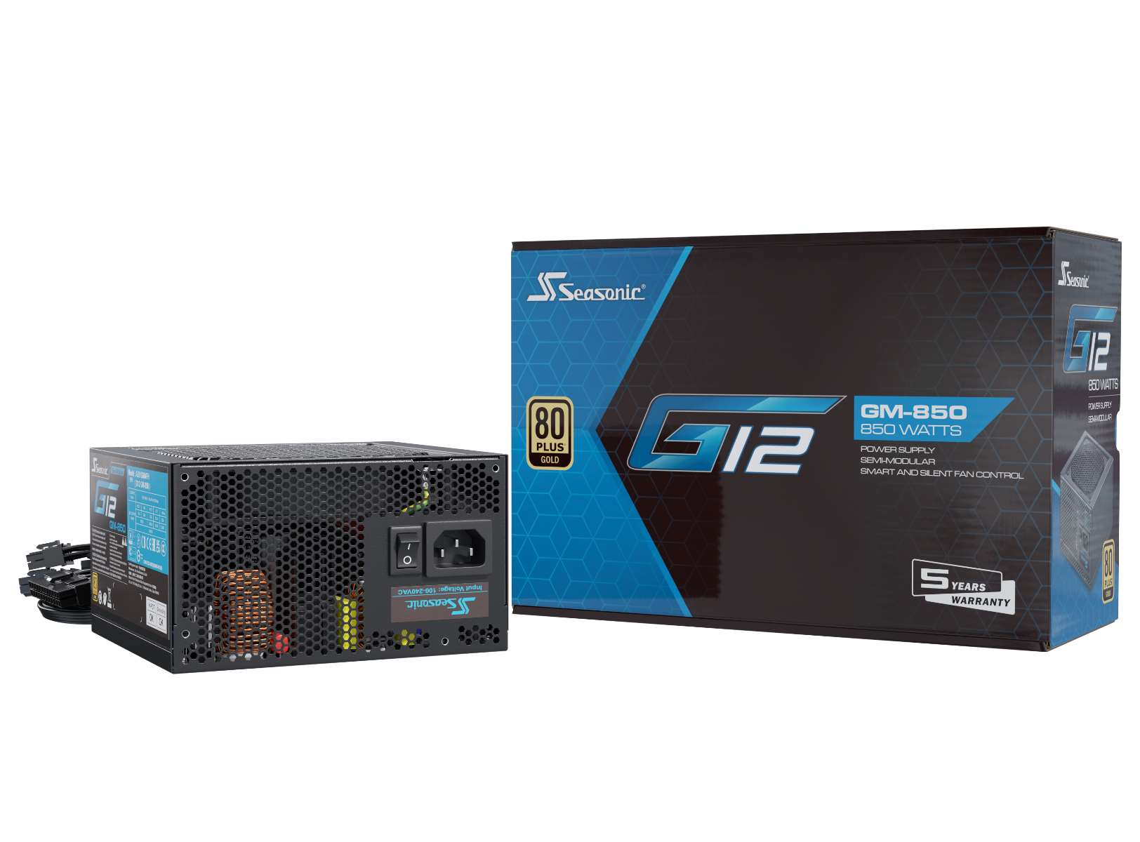 Seasonic G12 GM GOLD 850W, semi-modular4 