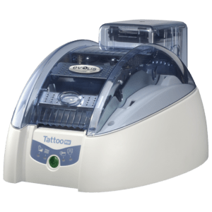 Evolis Tattoo2 RW,  single sided,  12 dots/ mm (300 dpi),  USB,  Ethernet,  MSR0 