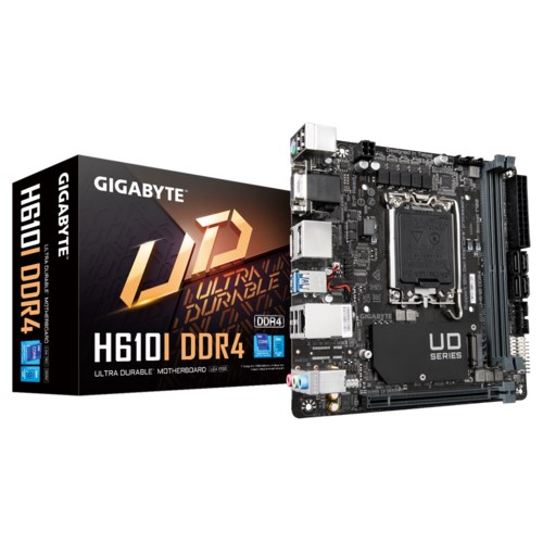 GIGABYTE MB Sc LGA1700 H610I DDR4,  Intel H610,  2xDDR4,  2xDP,  1xHDMI,  1xVGA,  mini-ITX1 