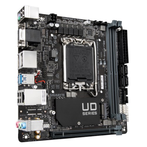 GIGABYTE MB Sc LGA1700 H610I DDR4,  Intel H610,  2xDDR4,  2xDP,  1xHDMI,  1xVGA,  mini-ITX3 