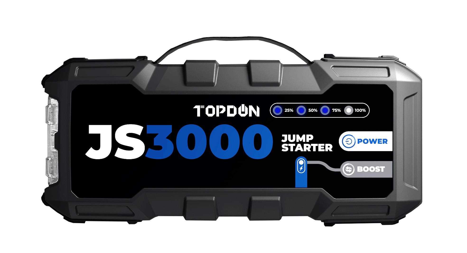 TOPDON Car Jump Starter JumpSurge 3000,  24000 mAh2 