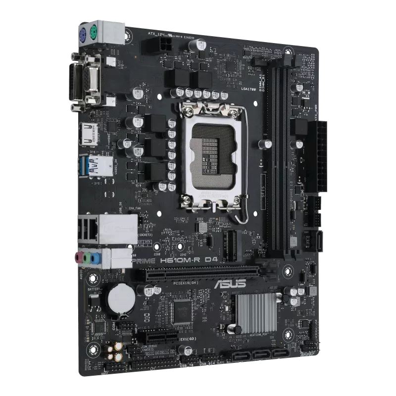 ASUS MB Sc LGA1700 PRIME H610M-R D4-SI,  Intel H610,  2xDDR4,  1xHDMI,  1xDVI,  1xVGA,  mATX1 