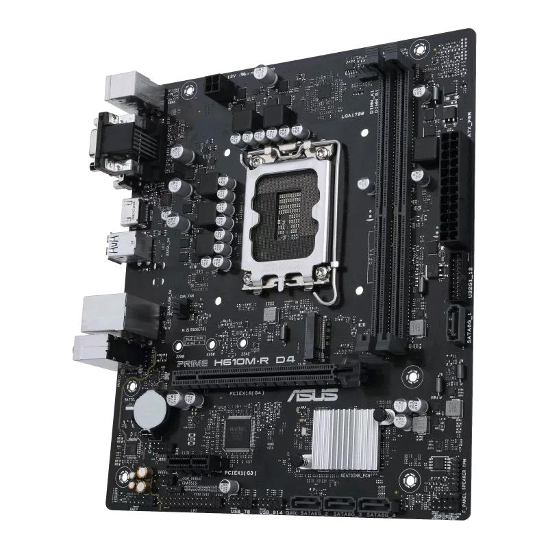 ASUS MB Sc LGA1700 PRIME H610M-R D4-SI,  Intel H610,  2xDDR4,  1xHDMI,  1xDVI,  1xVGA,  mATX2 