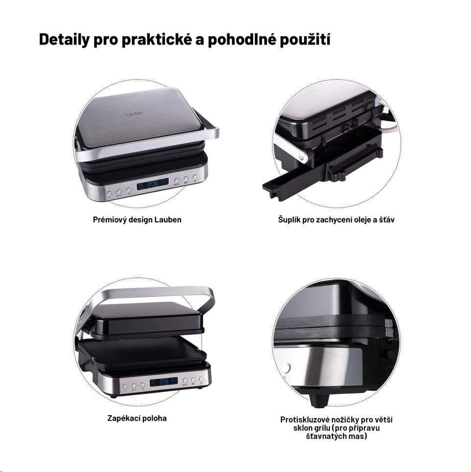 Lauben Contact Grill Deluxe 2000ST4 