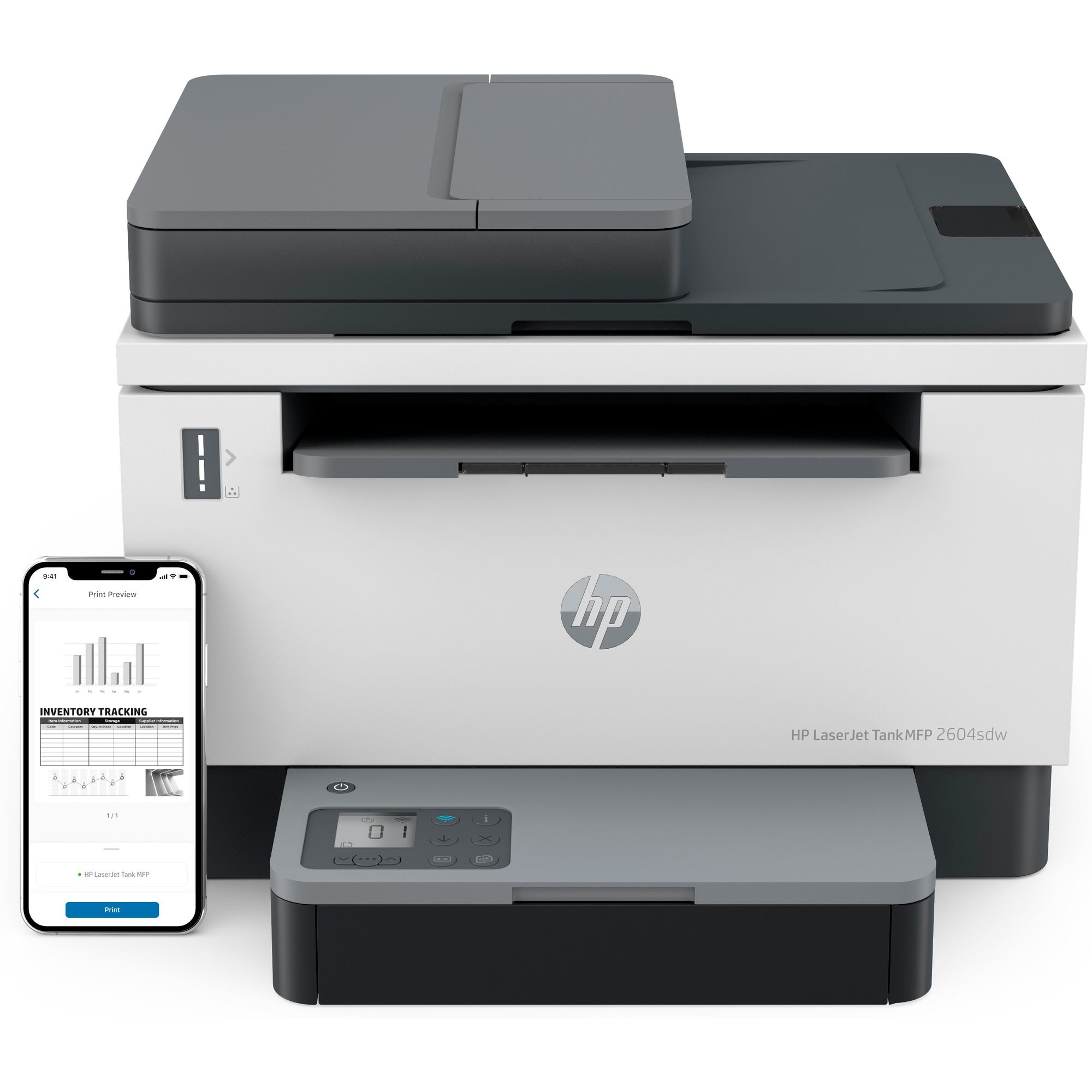 HP LaserJet Tank 2604sdw (A4, 22 ppm, USB, LAN,Wi-Fi, PRINT/SCAN/COPY, ADF, duplex)2 