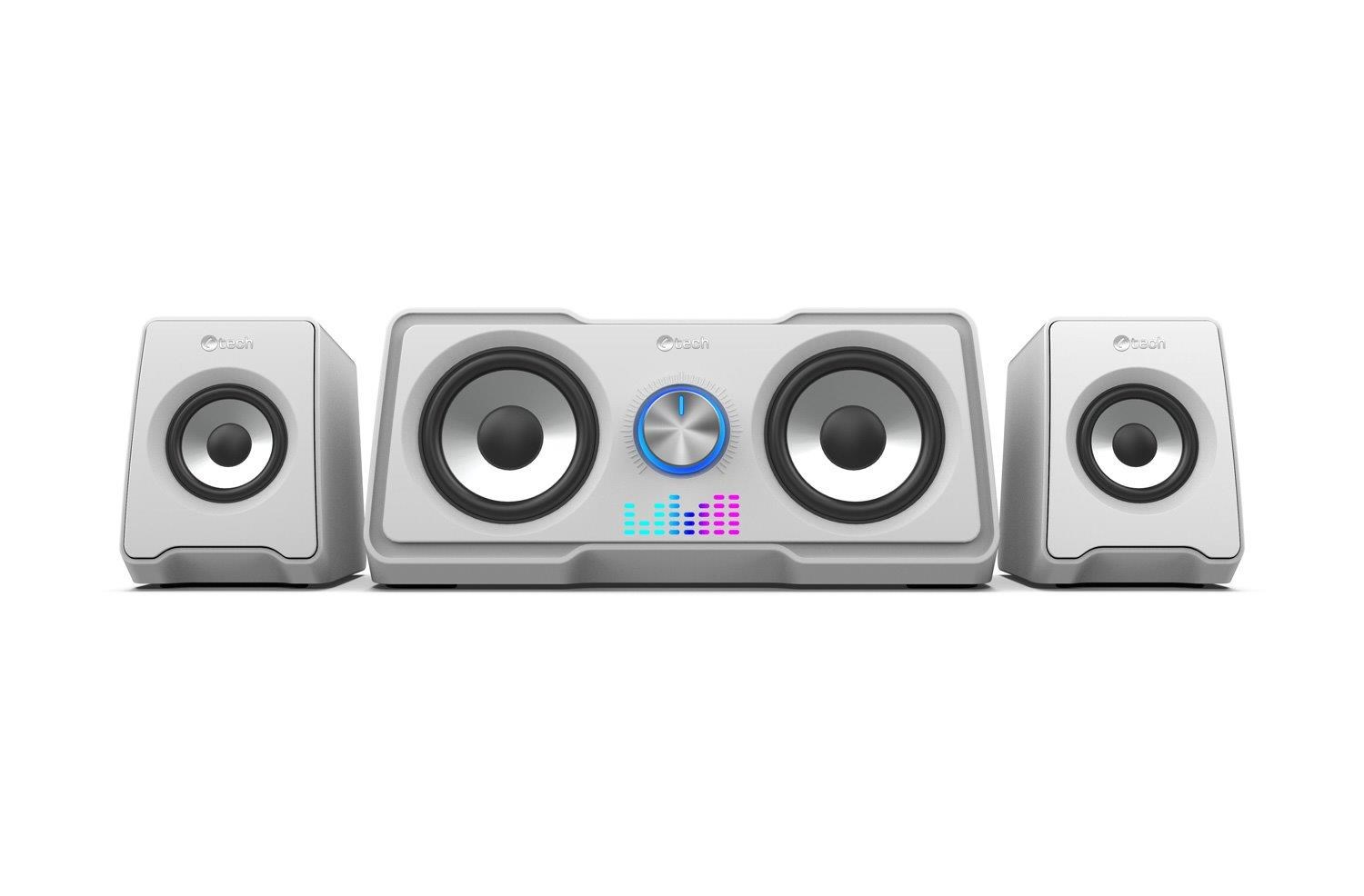 C-TECH reproduktory SPK-16,  2.2,  RGB,  bílá0 