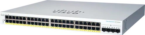 Cisco switch CBS220-48P-4X-UK (48xGbE,4xSFP+,48xPoE+,382W) - REFRESH0 
