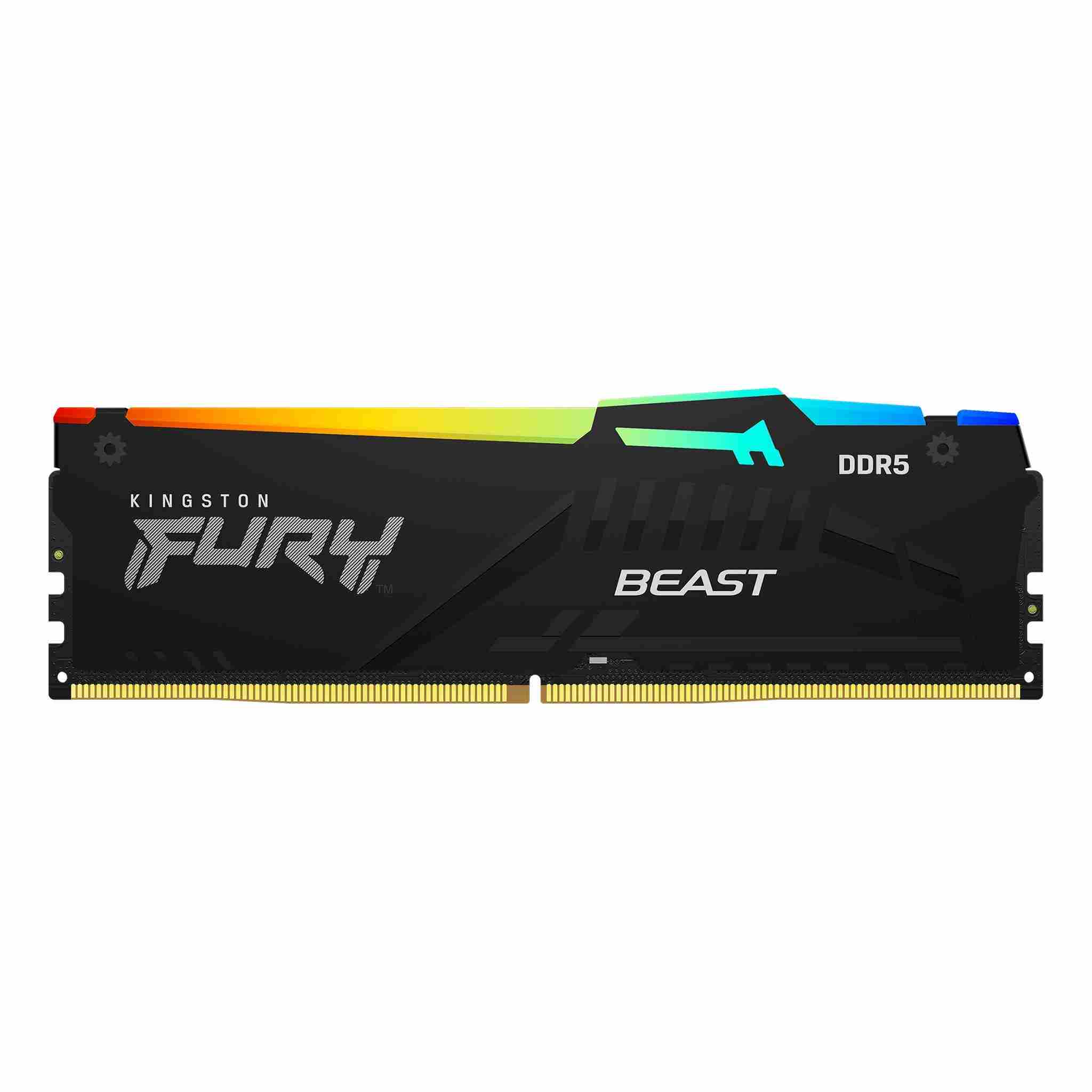 KINGSTON DIMM DDR5 8GB 5200MT/ s CL40 FURY Beast Černá RGB0 
